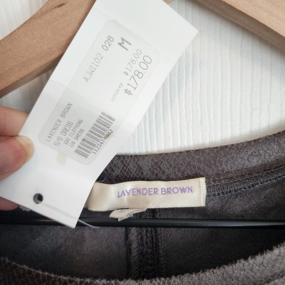 NEW Lavender Brown Chocolatel Faux Snakeprint Suede - Picture 9 of 11